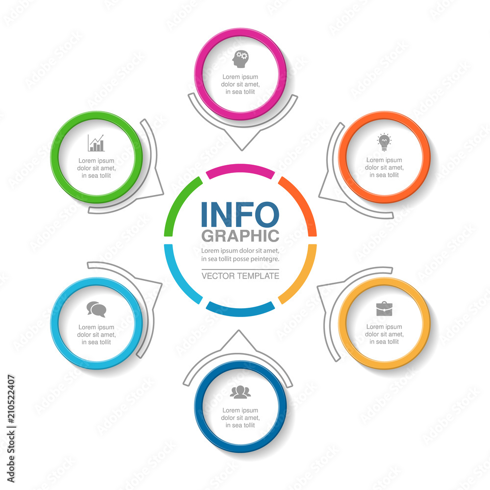 Vector infographic template for diagram, graph, presentation, chart, business concept with 8 options. Vector infographic template for diagram, graph, presentation, chart, business concept with 8 options.