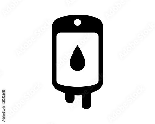 infusion blood silhouette medical medicare health care pharmacy clinic image vector icon