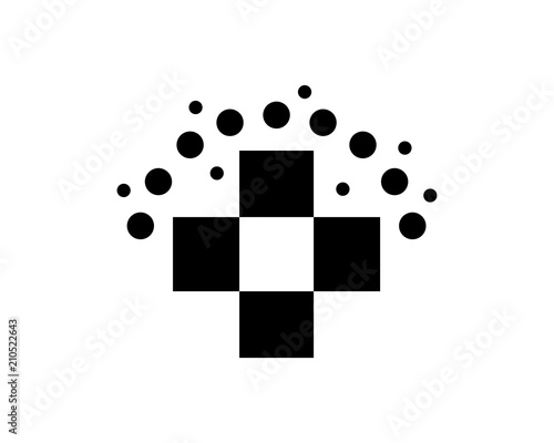 black medical medical medicare health care pharmacy clinic image vector icon