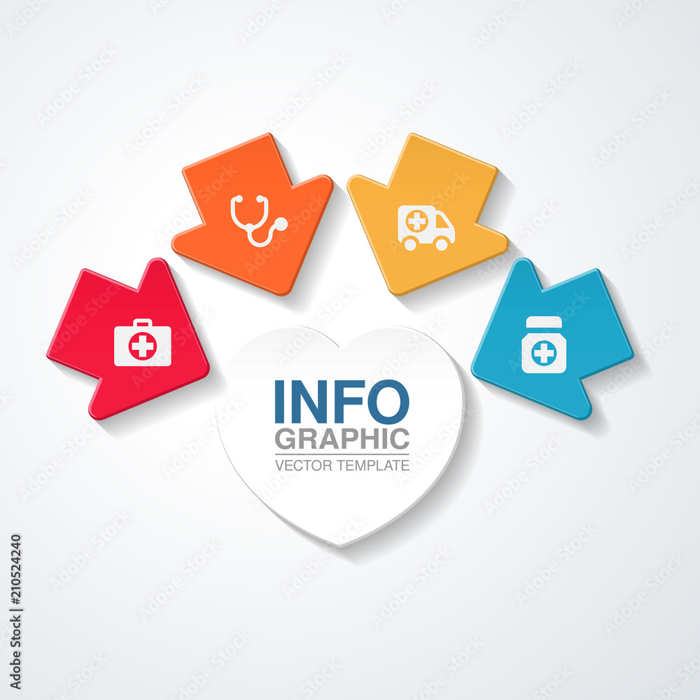 Vector infographic template for diagram, graph, presentation, chart, business concept with 4 options. Vector infographic template for diagram, graph, presentation, chart, business concept with 4 options.