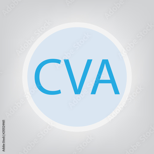 CVA (Cerebral Vascular Accident)- vector illustration
