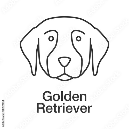 Golden Retriever linear icon