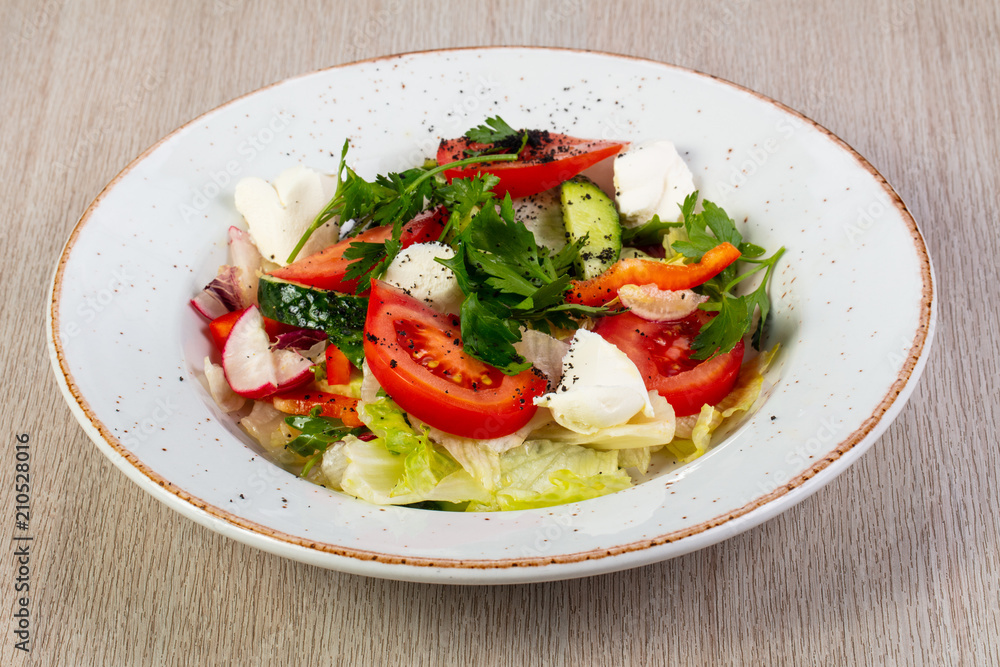 Salad with mozzarella Salad with mozzarella