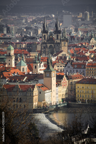 The streets of Prague. Prague, Czech Republic. 2014-01-05 photo
