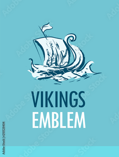 Emblem with Scandinavian Sh...