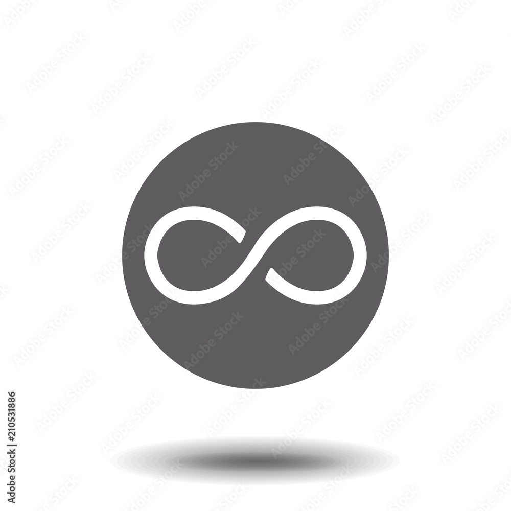 Infinity symbol icons vector illustration. Unlimited, limitless symbol, sign.