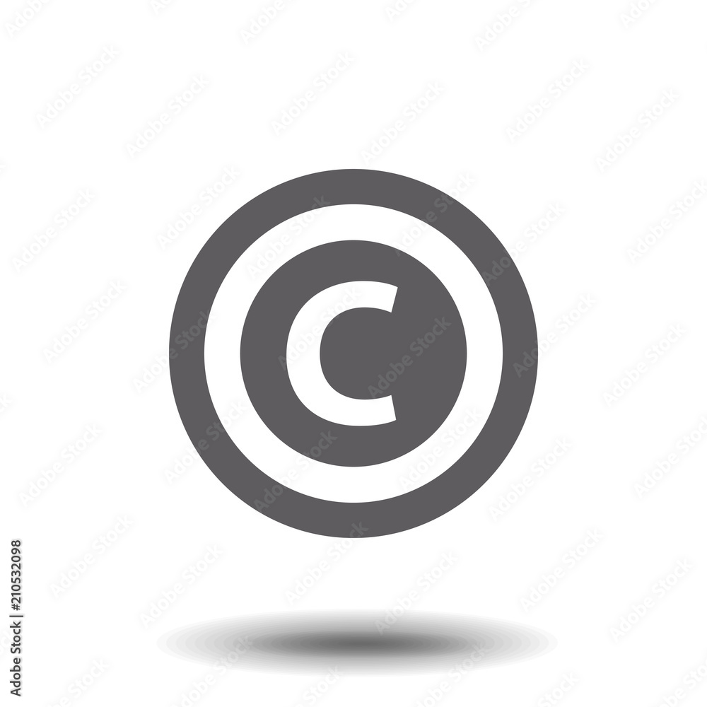Copyright symbol isolated on white background. Vector illustration, EPS10. Copyright symbol isolated on white background. Vector illustration, EPS10.