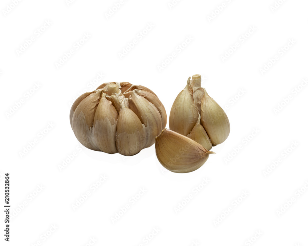 Garlic isolated on white background Garlic isolated on white background