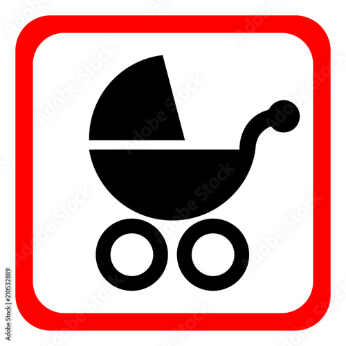 baby carriage icon