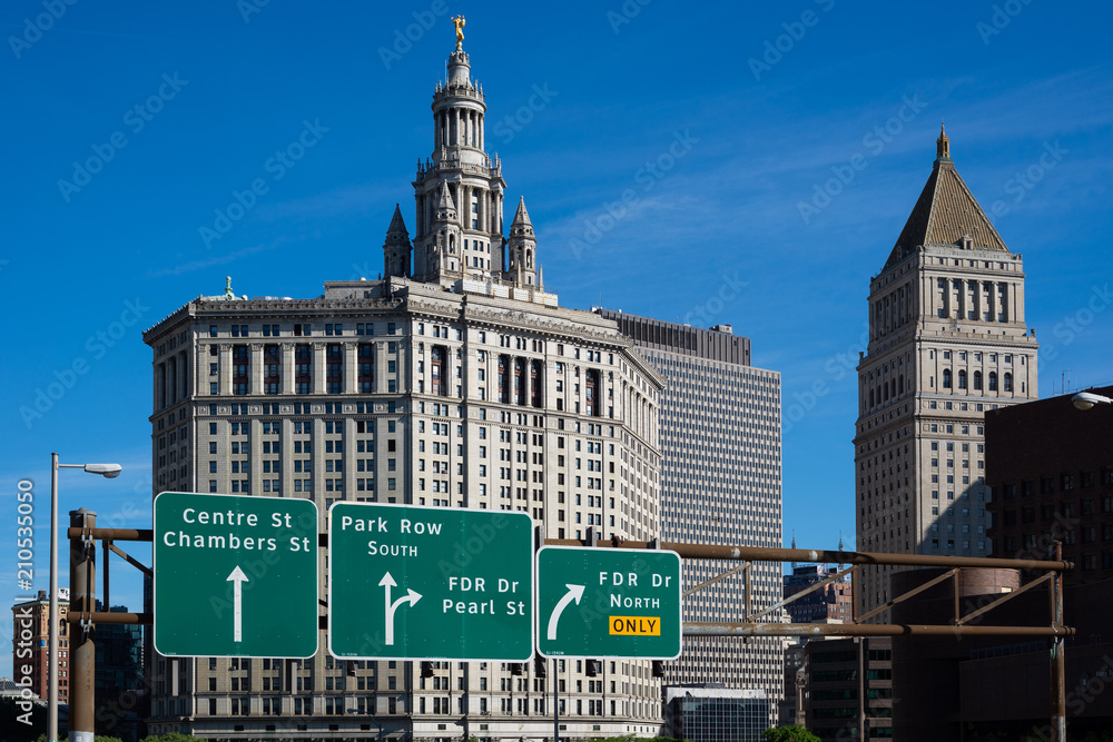 Obraz premium Manhattan Municipal Building, New York City