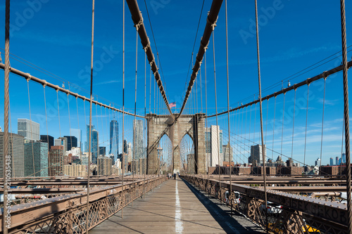 Brooklyn Bridge and Manhattan Skyline  New York City