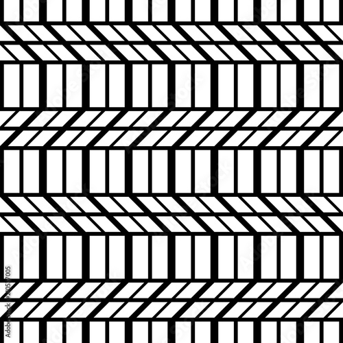 Design seamless monochrome zigzag pattern.