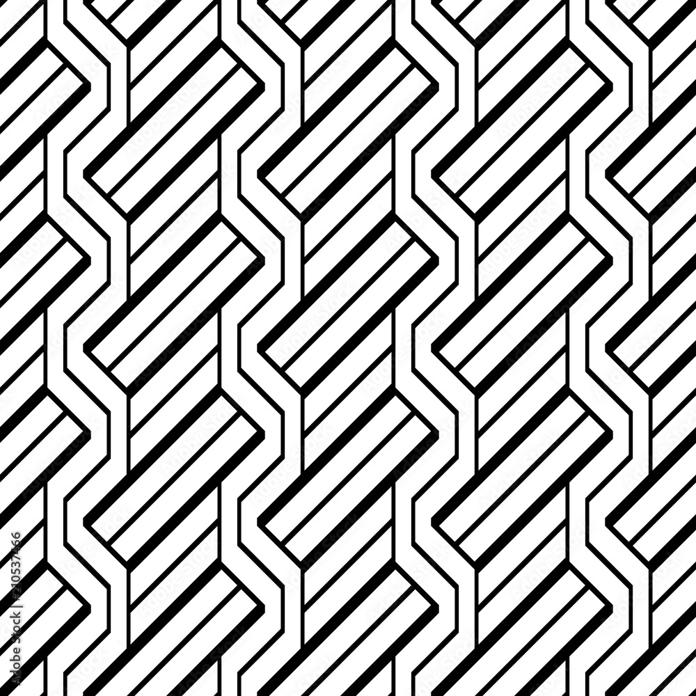 Design seamless monochrome zigzag pattern Design seamless monochrome zigzag pattern