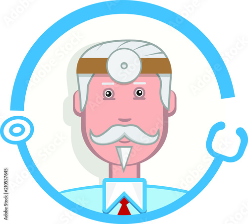 Icon of the profession Doctor. Vector.