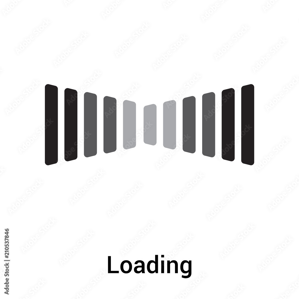 Loading icon vector sign and symbol isolated on white background, Loading logo concept Loading icon vector sign and symbol isolated on white background, Loading logo concept