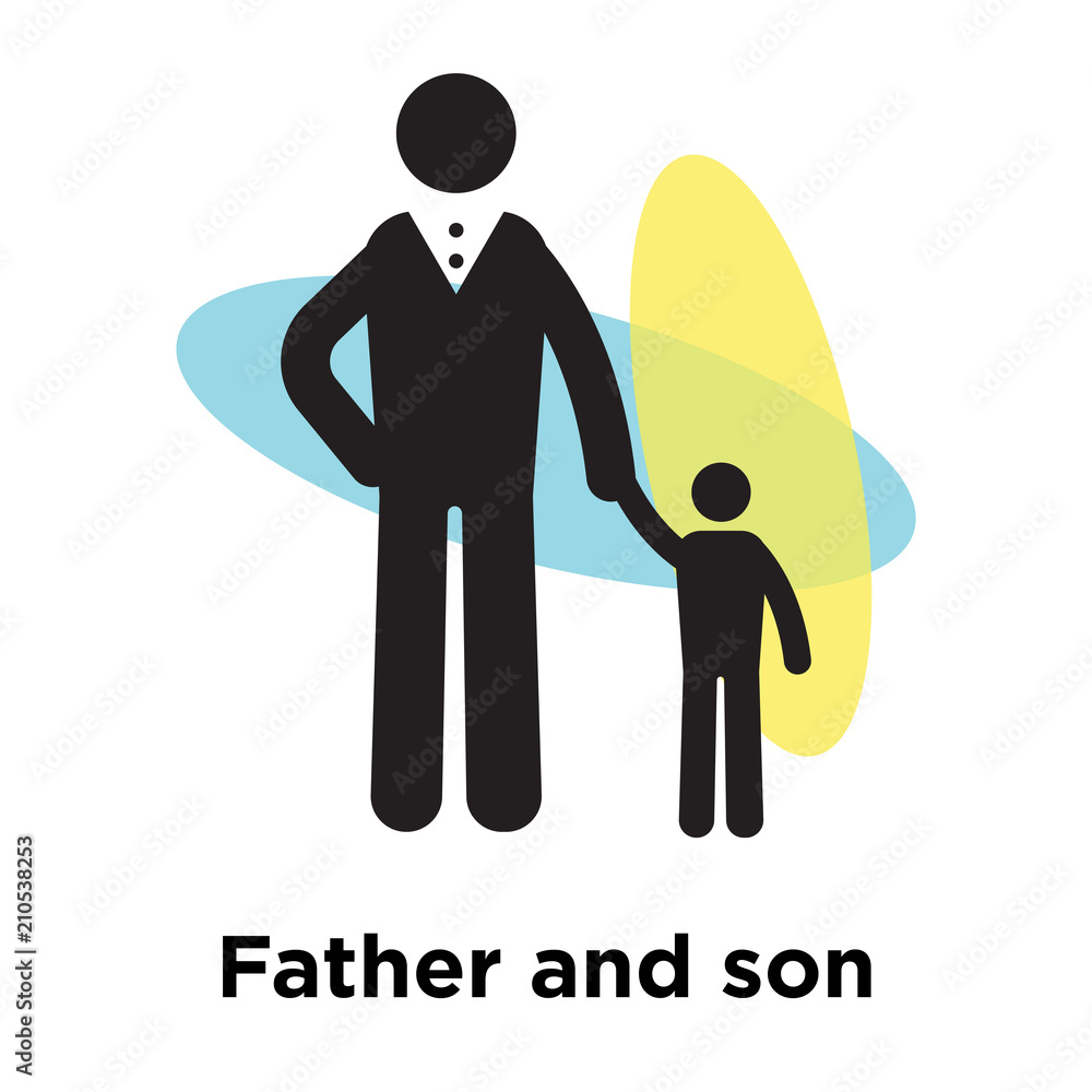 Father Son Walking Mountain Background Vector Stock Vector (Royalty Free)  463252730 | Shutterstock