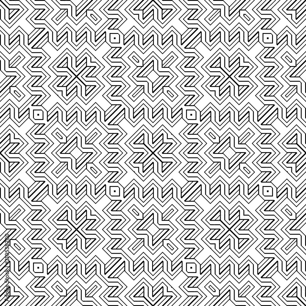 Design seamless monochrome geometric pattern Design seamless monochrome geometric pattern