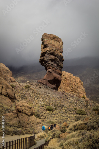 Rock formation at the Teide national park, Canary Islands