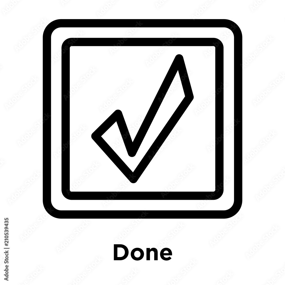 Done Sign