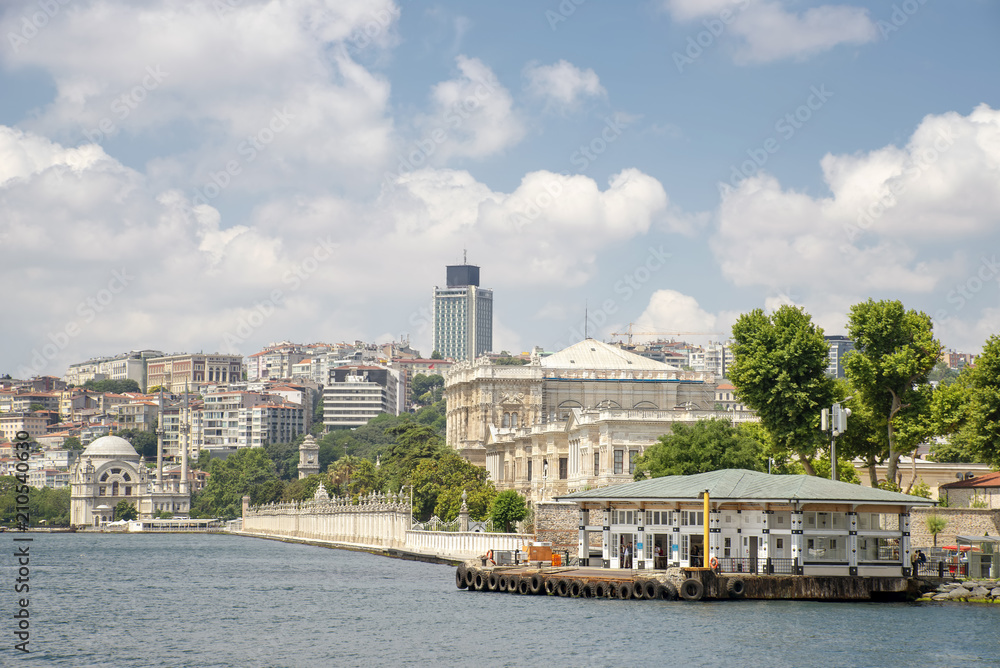Obraz premium Coastline Of Besiktas, Istanbul, Turkey
