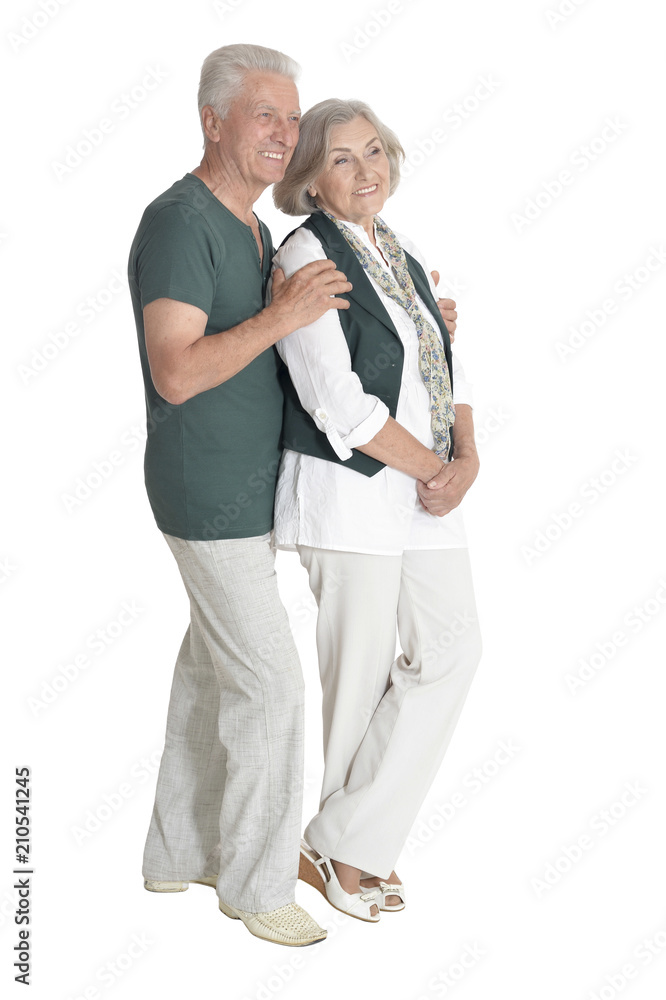 portrait of happy senior couple embracing isolated portrait of happy senior couple embracing isolated