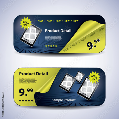     Header or Banner Design Set for Product Sale