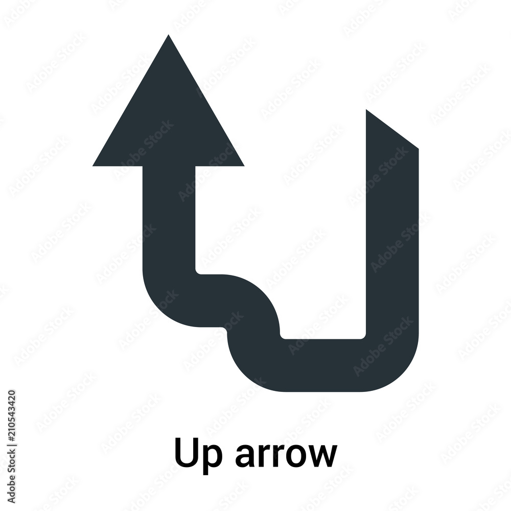 Up arrow icon vector sign and symbol isolated on white background, Up arrow logo concept Up arrow icon vector sign and symbol isolated on white background, Up arrow logo concept