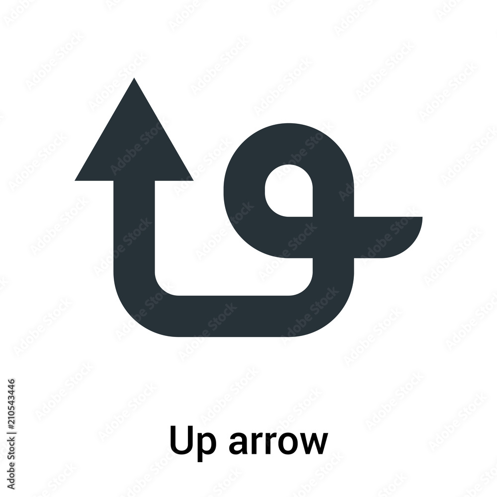 Up arrow icon vector sign and symbol isolated on white background, Up arrow logo concept Up arrow icon vector sign and symbol isolated on white background, Up arrow logo concept