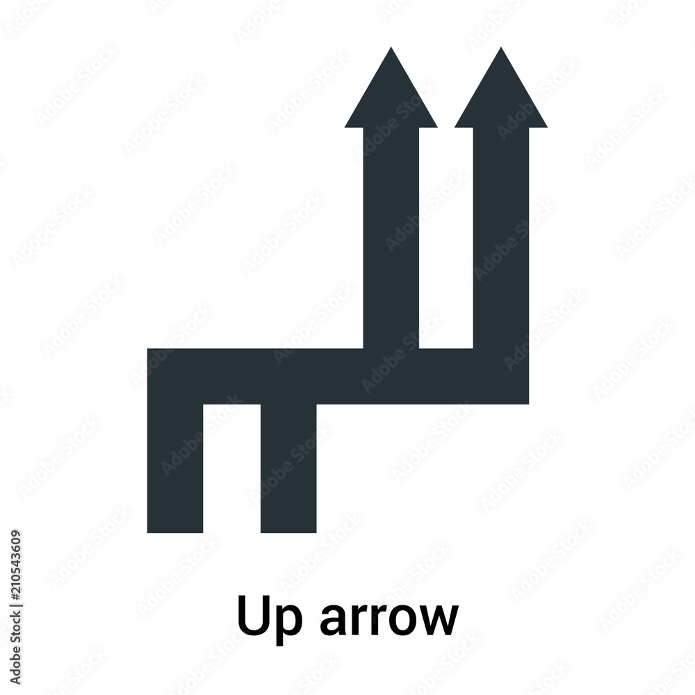 Up arrow icon vector sign and symbol isolated on white background, Up arrow logo concept Up arrow icon vector sign and symbol isolated on white background, Up arrow logo concept