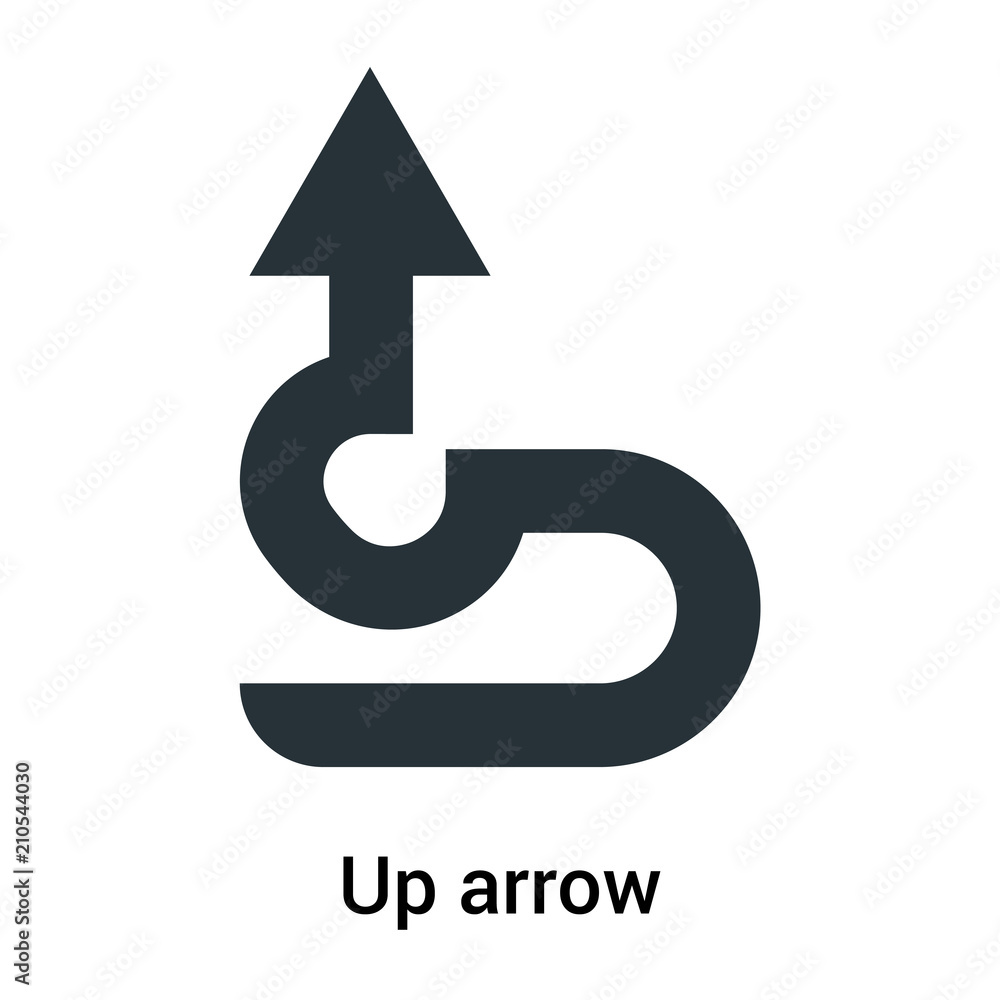 Up arrow icon vector sign and symbol isolated on white background, Up arrow logo concept Up arrow icon vector sign and symbol isolated on white background, Up arrow logo concept