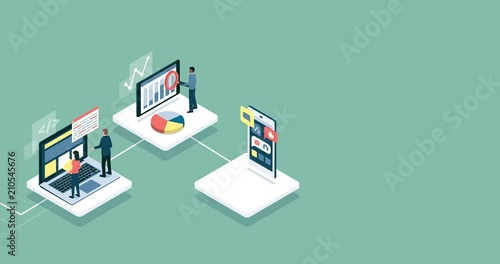 IT and communication infographic