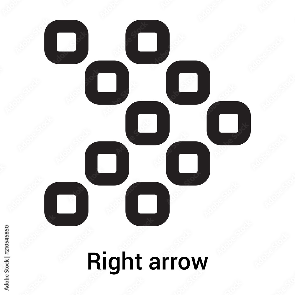 Right arrow icon vector sign and symbol isolated on white background, Right arrow logo concept Right arrow icon vector sign and symbol isolated on white background, Right arrow logo concept