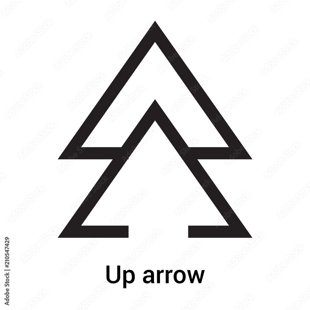 Up arrow icon vector sign and symbol isolated on white background, Up arrow logo concept Up arrow icon vector sign and symbol isolated on white background, Up arrow logo concept