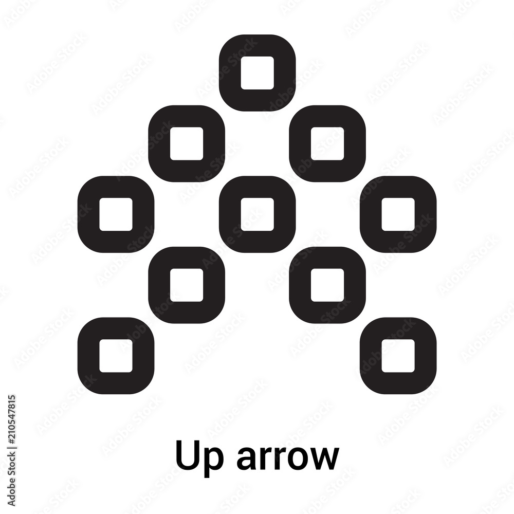 Up arrow icon vector sign and symbol isolated on white background, Up arrow logo concept Up arrow icon vector sign and symbol isolated on white background, Up arrow logo concept