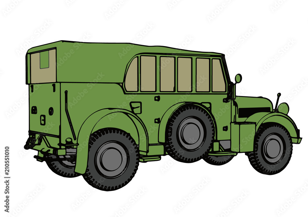 military car vector