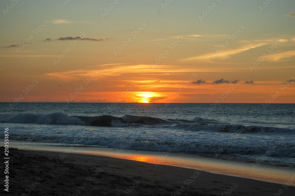 sunset at the beach 