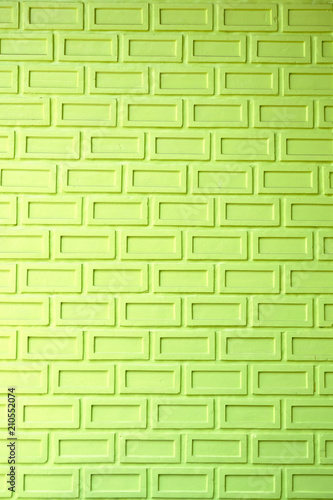 Modern Green brick wall background and texture