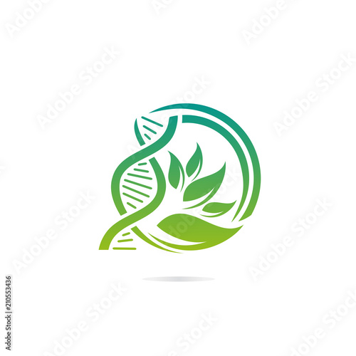 DNA Logo Design Vector