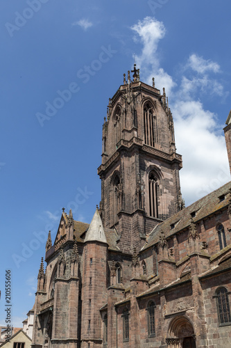 Sankt Georges church in Selestat, a big gothic church in the Alsace region