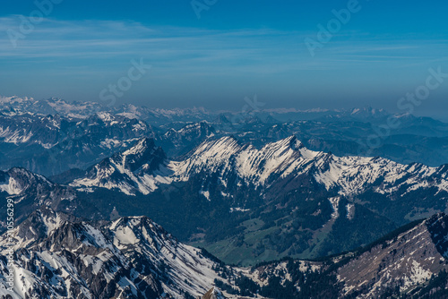 Santis. Swiss alps panorama © AlehAlisevich