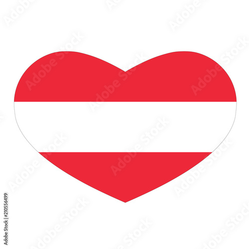 Free Download original flag icon in the heart- austria  - GFXLoad