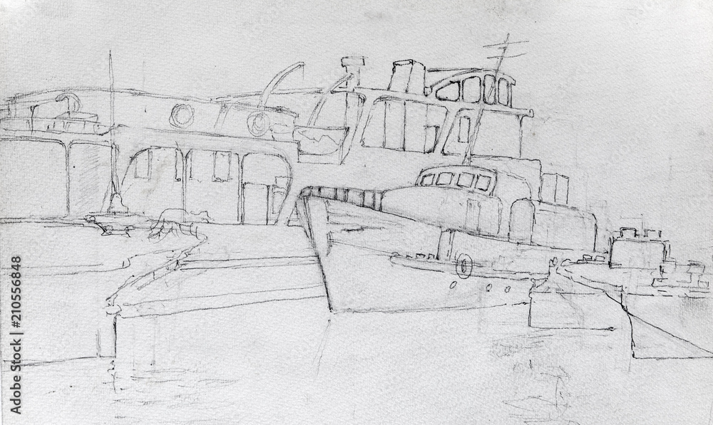 Pencil drawing, sketch
Pencil drawing, sketch