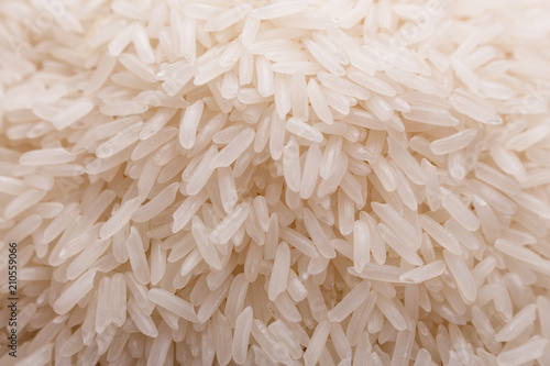 Jasmine rice on a white acrylic background