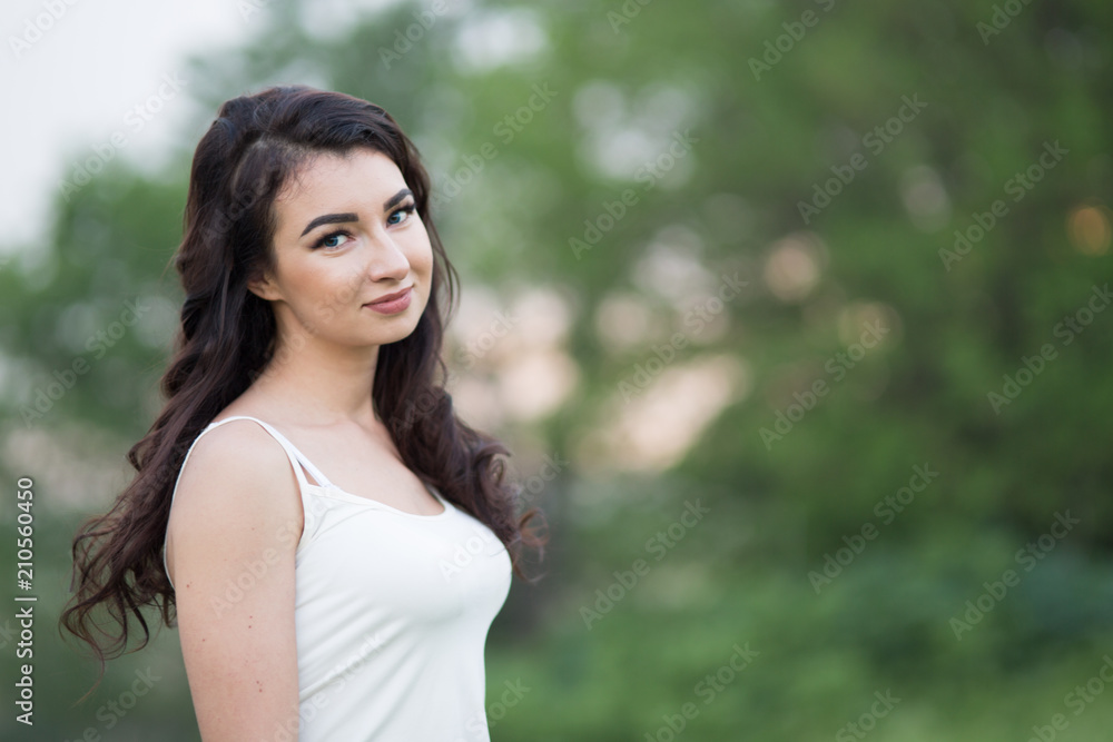 Young woman in the nature