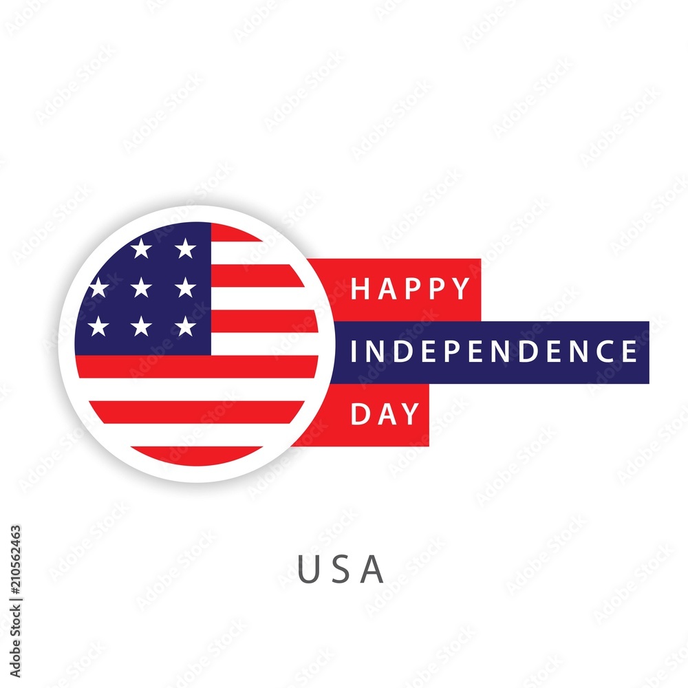 Happy USA Independence Day Vector Template Design Illustrator Happy USA Independence Day Vector Template Design Illustrator