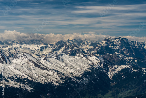 Santis. Swiss sky alps panorama © AlehAlisevich