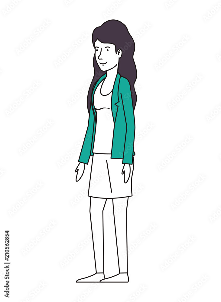 beautiful and young woman character vector illustration design beautiful and young woman character vector illustration design