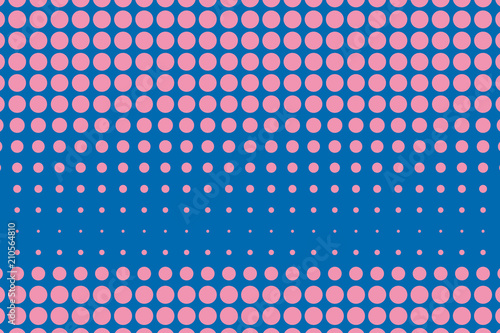Halftone background. Digital gradient. Dotted pattern Pink color