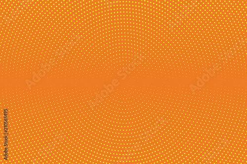 Orange and yellow halftone background. Digital gradient. Abstract backdrop