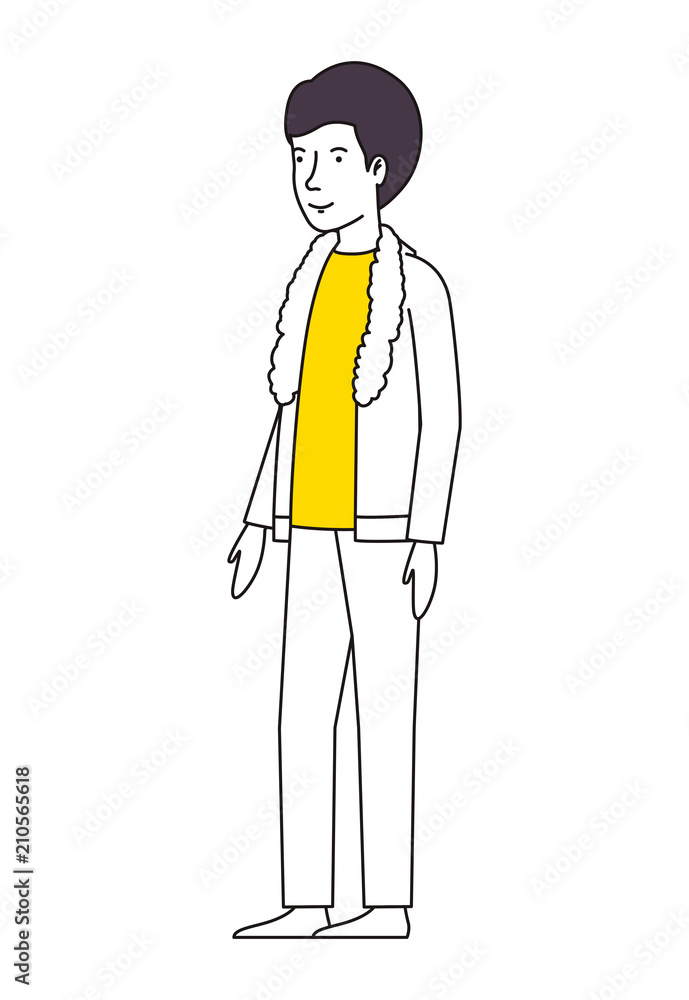 young man avatar character vector illustration design young man avatar character vector illustration design